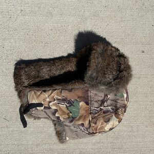 Winter Hat Real Rabbit Fur